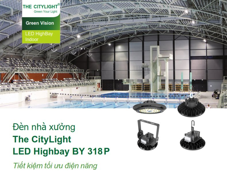 Đèn Highbay LED chiếu sáng nhà xưởng The CityLight CTL BY318P UFO 75W