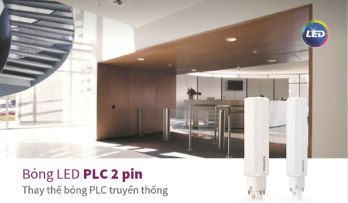 Bóng đèn LED PLC 2 pin tiện dụng thay thế choo bóng PLC truyền thống tiết kiệm điện hơn