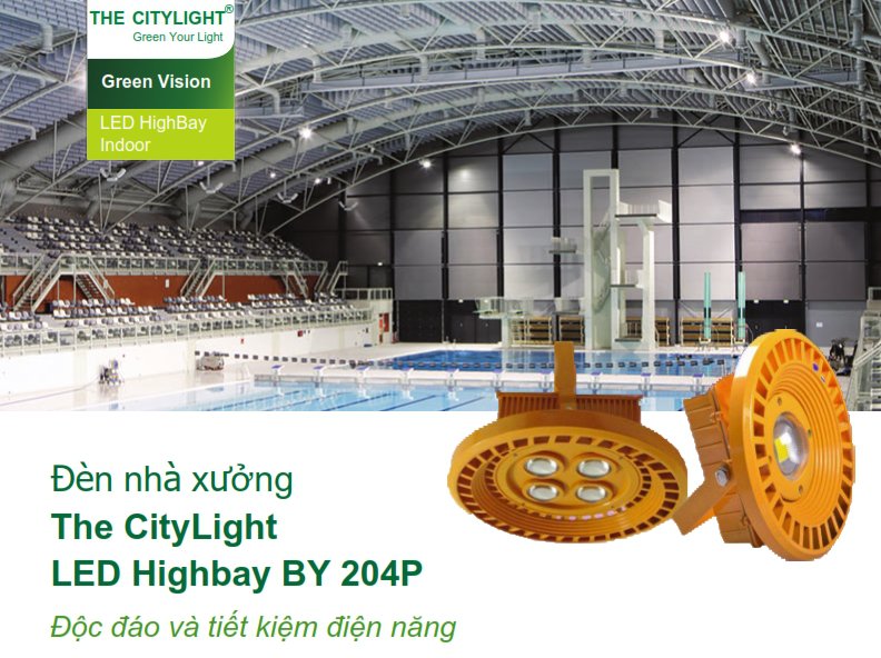 Đèn Highbay LED chiếu sáng nhà xưởng The CityLight CTL BY204P 40W